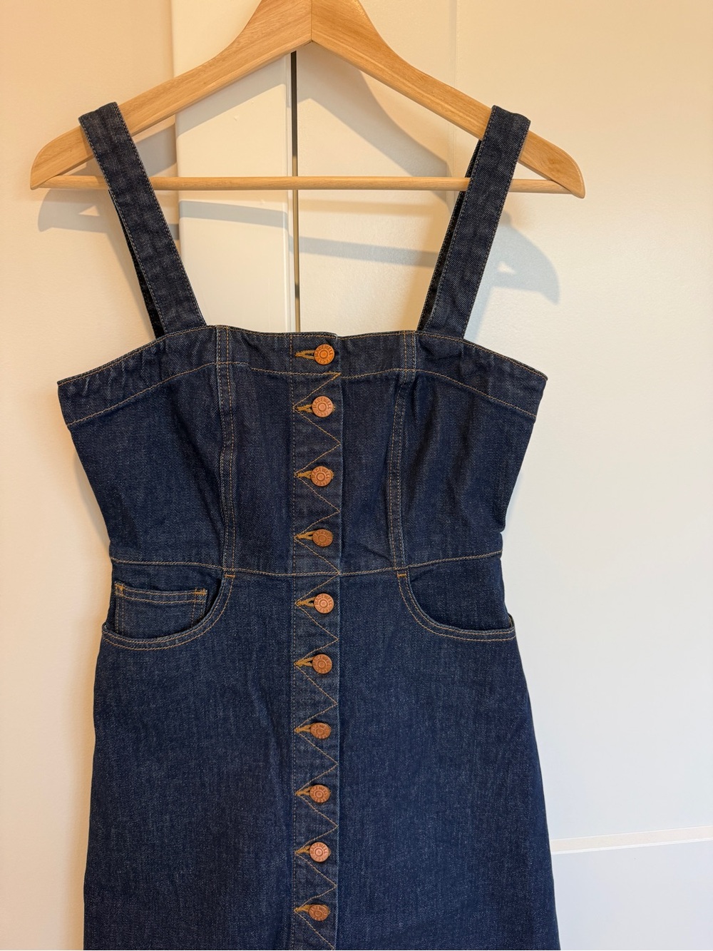 Madewell Denim Mini Dress with Front Buttons - Picture 2 of 9